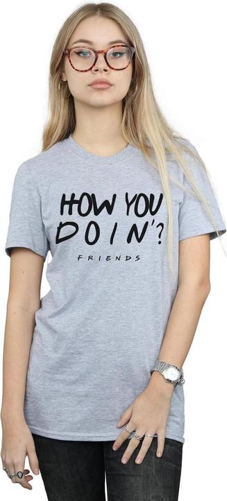 Actual product image Friends Womens/Ladies How You Doin? Cotton Boyfriend T-Shirt (S)