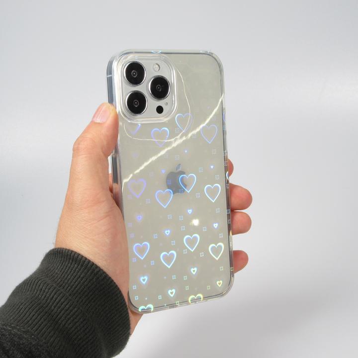 Actual product image PhoneLook Envelope iridescent hearts animation effect (Realme 12 Pro+, Apple iPhone 12)