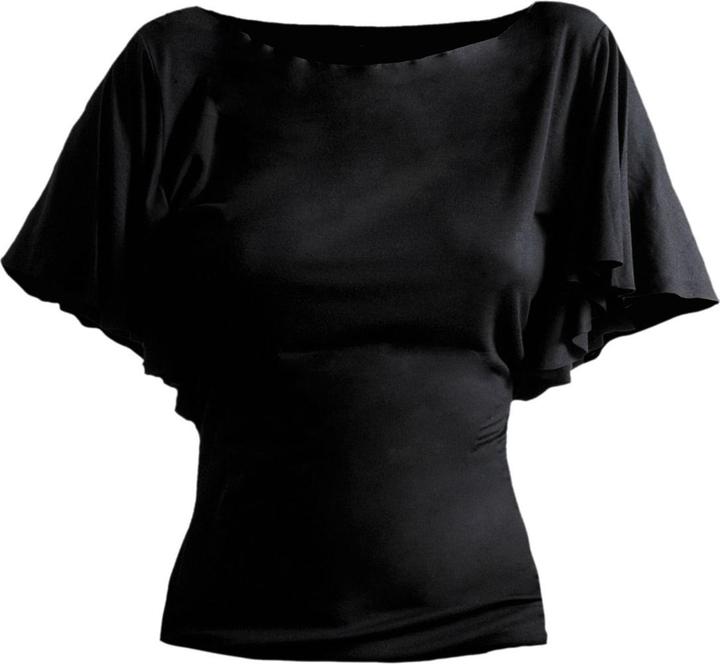 Actual product image Spiral Womens/Ladies Gothic Elegance Boat Neck Batwing Sleeve T-Shirt (XXL)