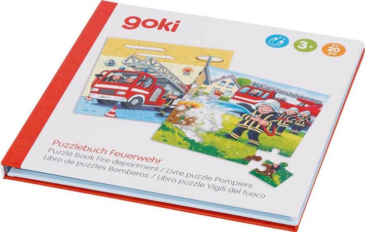 Produktbild Goki Puzzlebuch Feuerwehr (20 Teile)