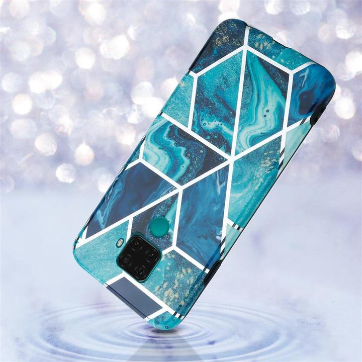 Actual product image Cadorabo IMD TPU Colorful Marble Cover (Mate 30 Lite)