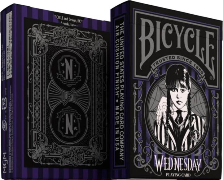 Actual product image Bicycle Wednesday Playing Cards (English, Italian, German, French)