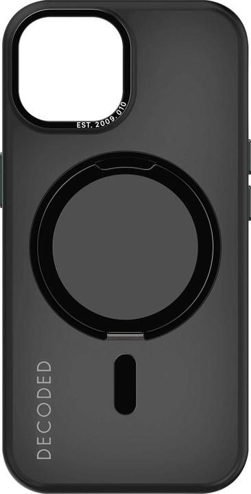 Actual product image Decoded Recycled Plastic Loop Stand Backcover iPhone 15 Plus Black (Apple iPhone 15 Plus)