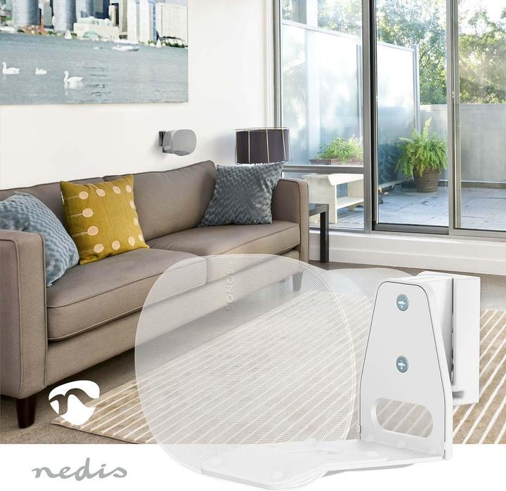 Produktbild Nedis Lautsprecherhalter - Kompatibel mit: Sonos Era300 - Wand - 5 kg - Drehgelenk/Neigung - kippbar (1 Stk., Wandmontage, Neigbar, Schwenkbar)