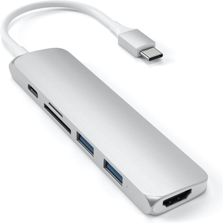 Satechi USB-C Slim Multiport V2 (USB-C, 6 Porti)