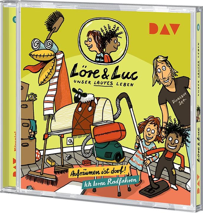 Actual product image D.A.V. Löre & Luc 09 Tidying up is stupid!/I'm learning to ride a bike (Johannes Disselhoff, Horst Klein, Jenny Alten, Ilya Richter, Ellis Drews, Lea Kalbhenn, Timmo Niesner, Moritz Frickel, German)