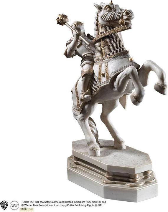 Actual product image Noble Collection Harry Potter: Wizard Chess White Knight Bookend