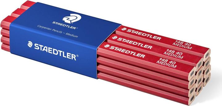 Image du produit Staedtler 148 40 Crayon de charpentier, produit unique, médium (2 mm, HB, 1 x)