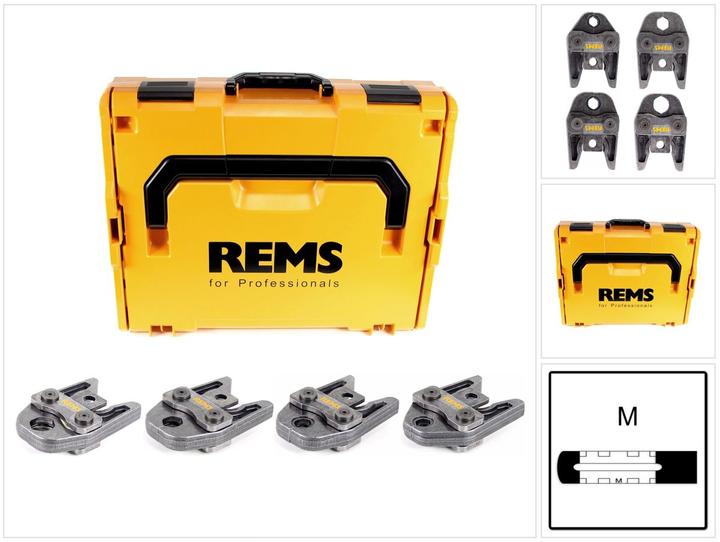 Actual product image Rems M 15-18-22-28 Pressing Tongs Mini Set + Carry Case L-Boxx ( 571165 R ) (440 mm)