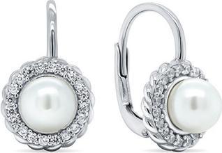 Actual product image Brilio Silver - Elegant silver earrings with pearls EA229W
