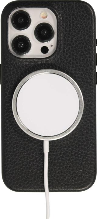 Image du produit PhoneLook Coque Cuir de veau luxe grainé intégral avec boutons métalliques et MagSafe (Apple iPhone 15 Pro Max)