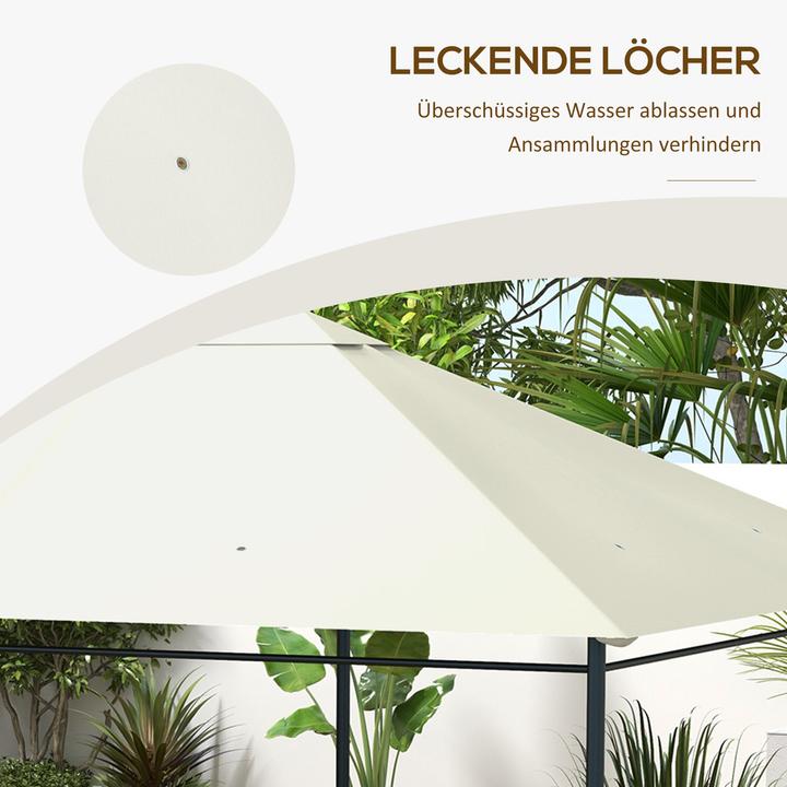 Actual product image Outsunny Pavilion roof with upper ventilation opening (397 cm, 297 cm)