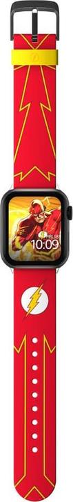 Actual product image Moby Fox DC bracelet pour smartwatch The Flash Logo (Sweat and UV-resistant, High-quality silicone)