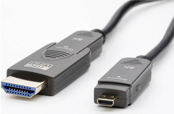 Image du produit Transmedia Câble HDMI fibre optique (HDMI 2.1, 8k@60Hz, eARC) (25 m, HDMI)