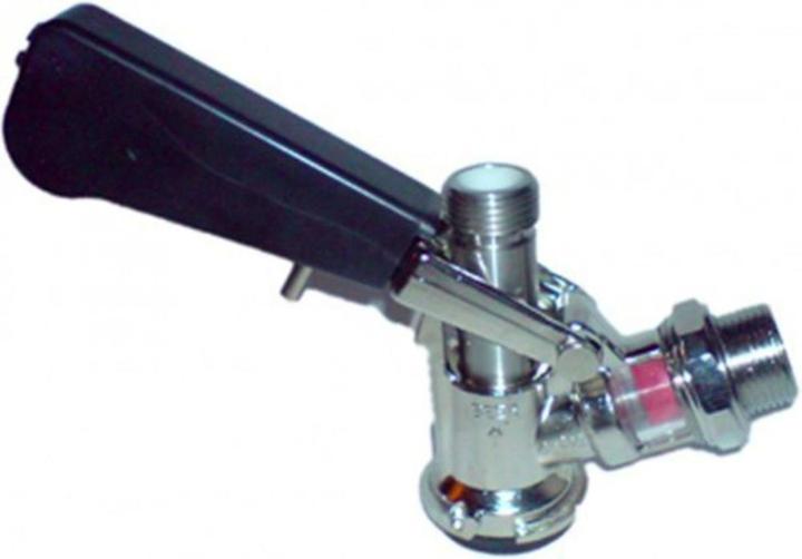 Actual product image Ich-zapfe Zapfkopf Keg Verschluss Korb Fitting seitlicher Ausgang