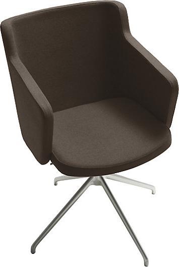 Produktbild Topstar Besprechungssessel SFH, 3D-Sitzgelenk und Aluminium-Fusskreuz, braun