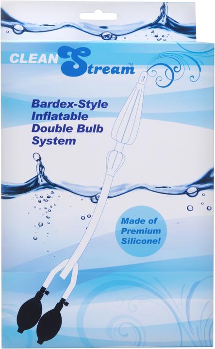 Actual product image XR Brands Silicone Anal Catheter With Bulbs
