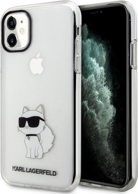 Immagine prodotto Karl Lagerfeld KLHCN61HNCHTCT Custodia rigida trasparente per iPhone 11 / Xr 6.1" Ikonik Choupette (Apple iPhone 11)