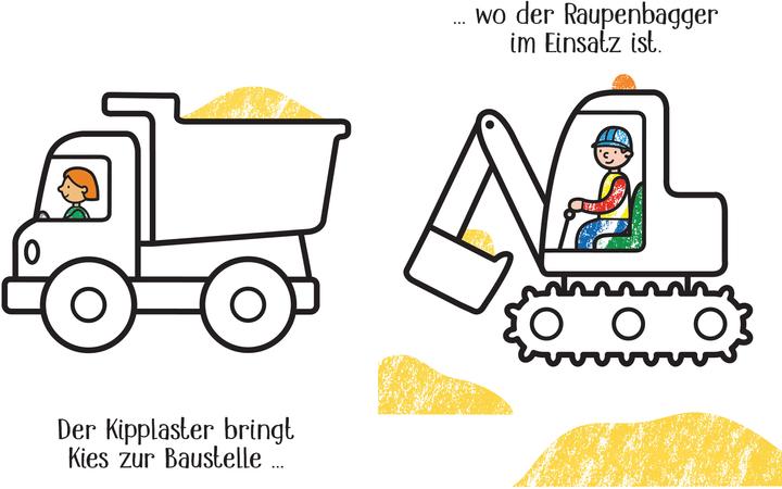 Actual product image Kleine Kreativ-Werkstatt - My very simple colouring case: Dinos, trucks, super kids