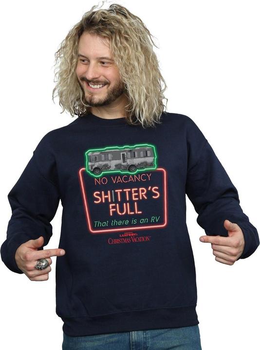 Produktbild National Lampoon´s Vacation National Lampoon's Christmas Vacation Greyscale No Vacancy Sweatshirt (L)