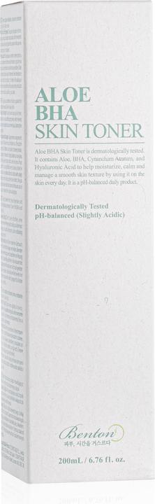 Immagine prodotto Benton Tonico per la pelle all'aloe bha (Acqua tonica, 200 ml)