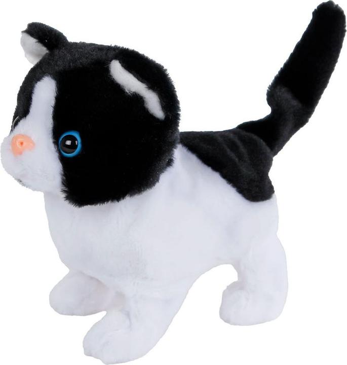 Immagine prodotto Van Manen Veenendaal Gatto interattivo da passeggio Take Me Home Nero Bianco, 15,5 cm (15.50 cm)