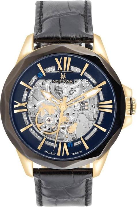 Produktbild Montignac Automatische Uhr Round (Skeleton-Uhr, 42 mm)