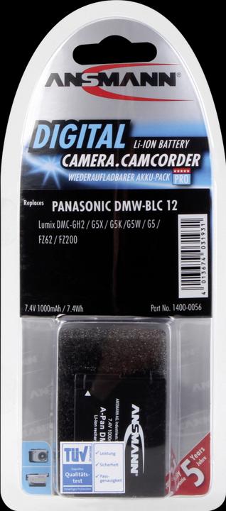Actual product image Ansmann A-Pan DMW-BLC12 1000mAh 7,4V (Rechargeable battery)