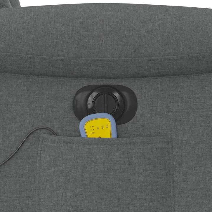 Actual product image VidaXL Massage chair electric dark grey fabric