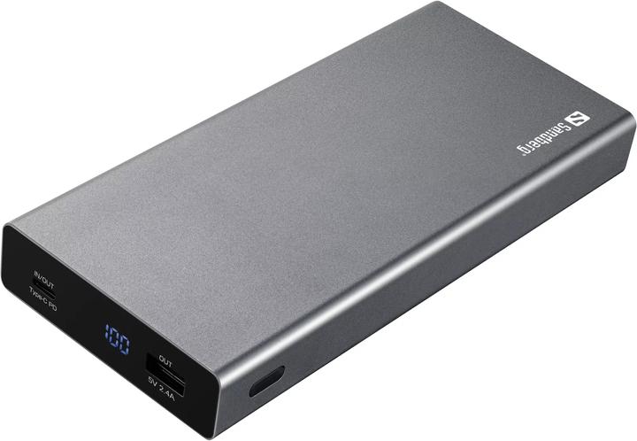 Actual product image Sandberg External battery pack (20000 mAh, 100 W, 74 Wh)