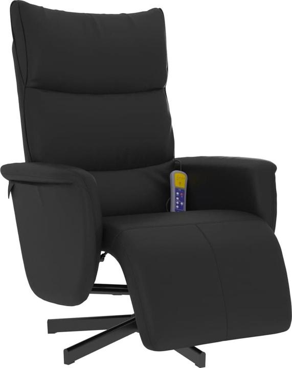 Produktbild VidaXL Massagesessel mit Fussteil Schwarz Kunstleder,Farbe