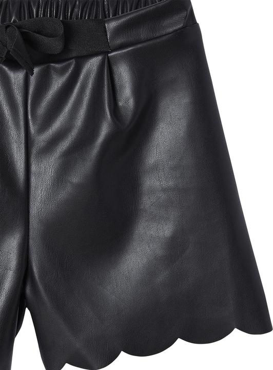 Immagine prodotto Vertbaudet Pantaloncini da bambina in similpelle con elastico in vita (92)