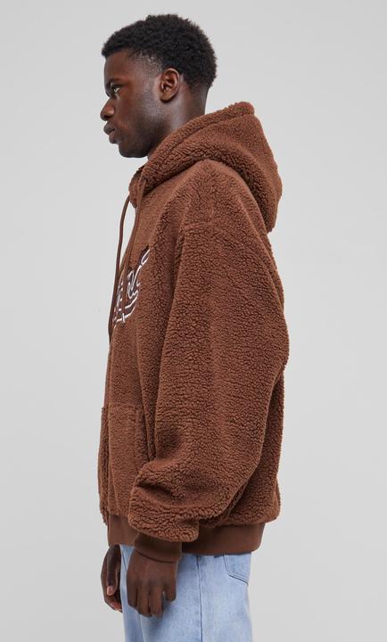Actual product image Karl Kani KM233-019-1 KK Varsity Teddy Full Zip Hoodie - 111345 (XS)