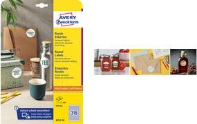 Produktbild Avery Runde Etiketten