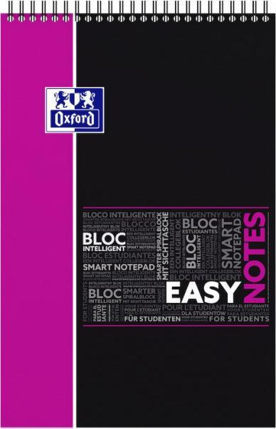 Image du produit Oxford Bloc-notes à spirale "Easynotes", seyŠs, 80 feuilles (A4)