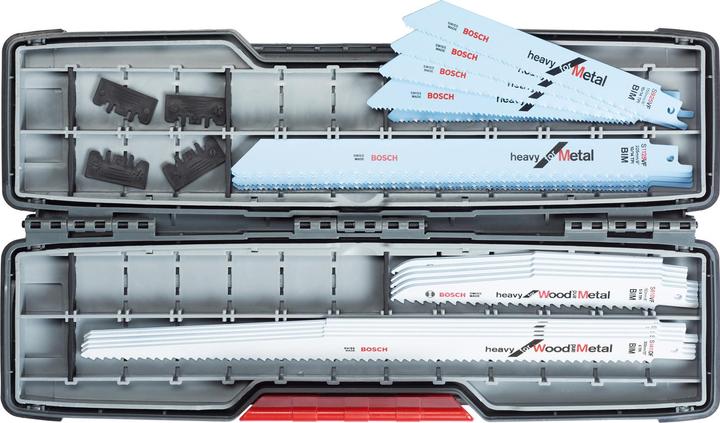 Bosch Professional Zubehör 16-tlg. Säbelsägeblatt-Set, ToughBox für Abrissarbeiten