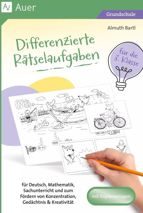 Produktbild Differenzierte Rätselaufgaben für die 3. Klasse (Deutsch, Almuth Bartl, 2023)