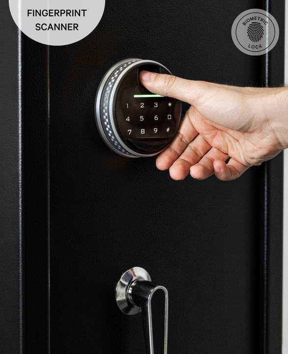 Immagine prodotto Paladin Cassaforte per armi con scanner di impronte digitali
