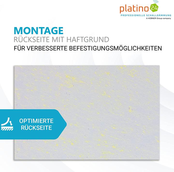 Image du produit Platino24 Kit d'absorption acoustique, blanc + gris granit (4 pcs)