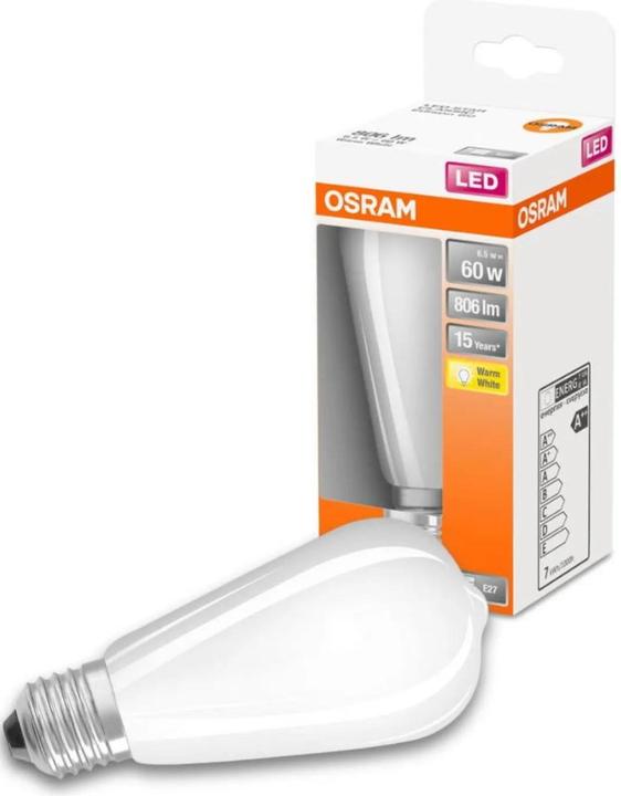 Actual product image Osram Ledison Classic (E27, 55 W, 730 lm, 1 x, E)