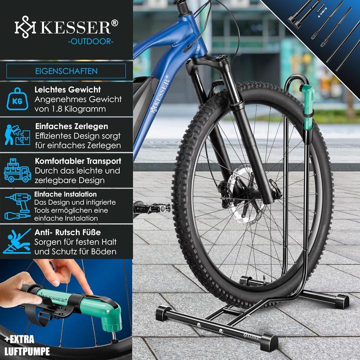 Produktbild Kesser Veloständer mit Luftpumpe