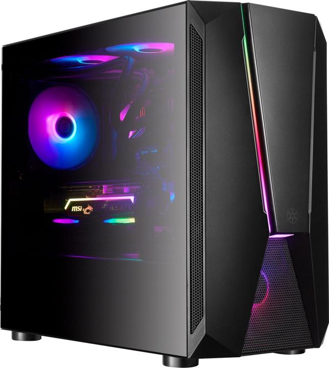 Silverstone Fara V1M Pro Boîtier Micro-ATX, ARGB, verre trempé (mATX, Mini-ITX)