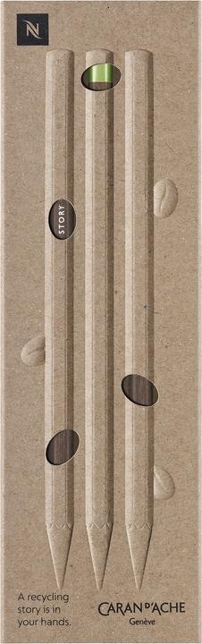 Actual product image Caran d'Ache Nespresso Swisswood (3 mm, HB, 3 x)