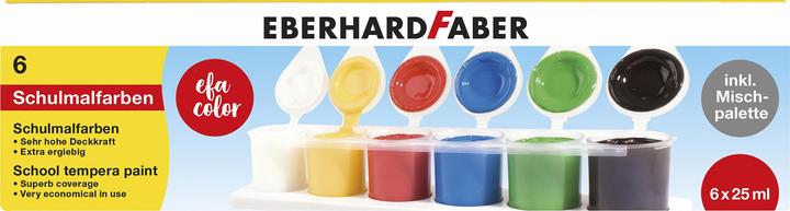 Produktbild EberhardFaber Temperafarben 6 x 25 ml (Sortiert, 25 ml)