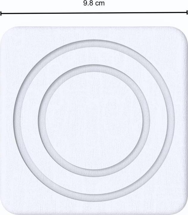 Immagine prodotto Moonstone Sottobicchiere in vetro Alba grigio scuro (1 x, Sottobicchiere in vetro)