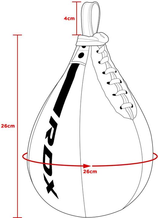 Immagine prodotto Rdx 2Pc Speed Ball F6 Matte Golden + Swivel (0.34 kg)