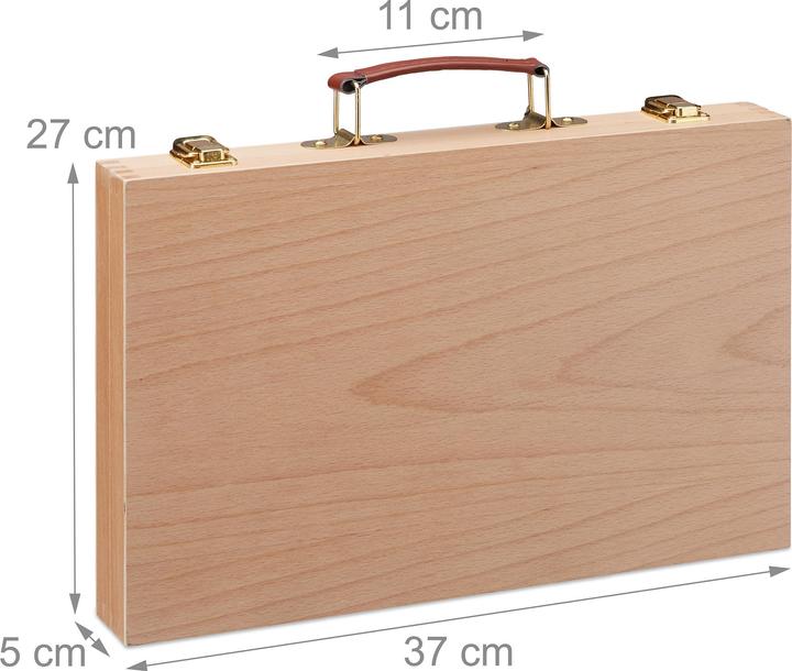 Image du produit Relaxdays Coffret pour peinture (Marron clair)