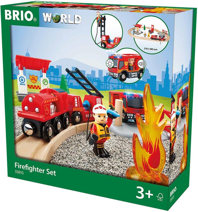Actual product image Brio Railway fire brigade set