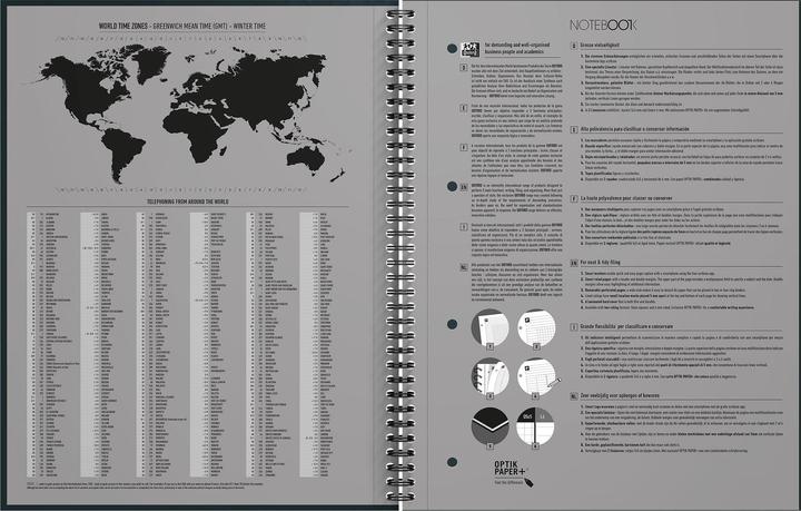 Image du produit Oxford Notizbuch (A4, Quadrillé, Couverture rigide)