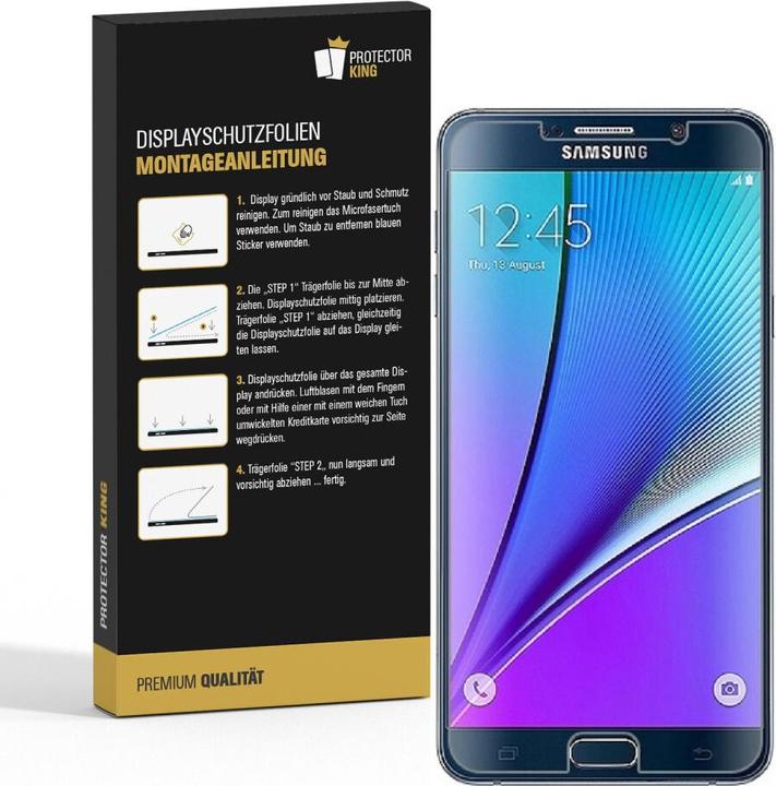 Produktbild Protectorking 3x Panzerfolie Anti-Shock HD Klar (3 Stück, Samsung Galaxy Note 5)